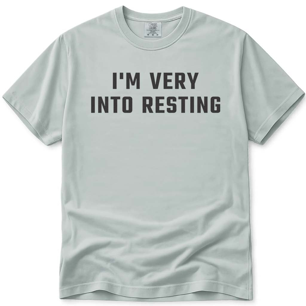 I'm Very Into Resting Dad Pun Tee - Bay
