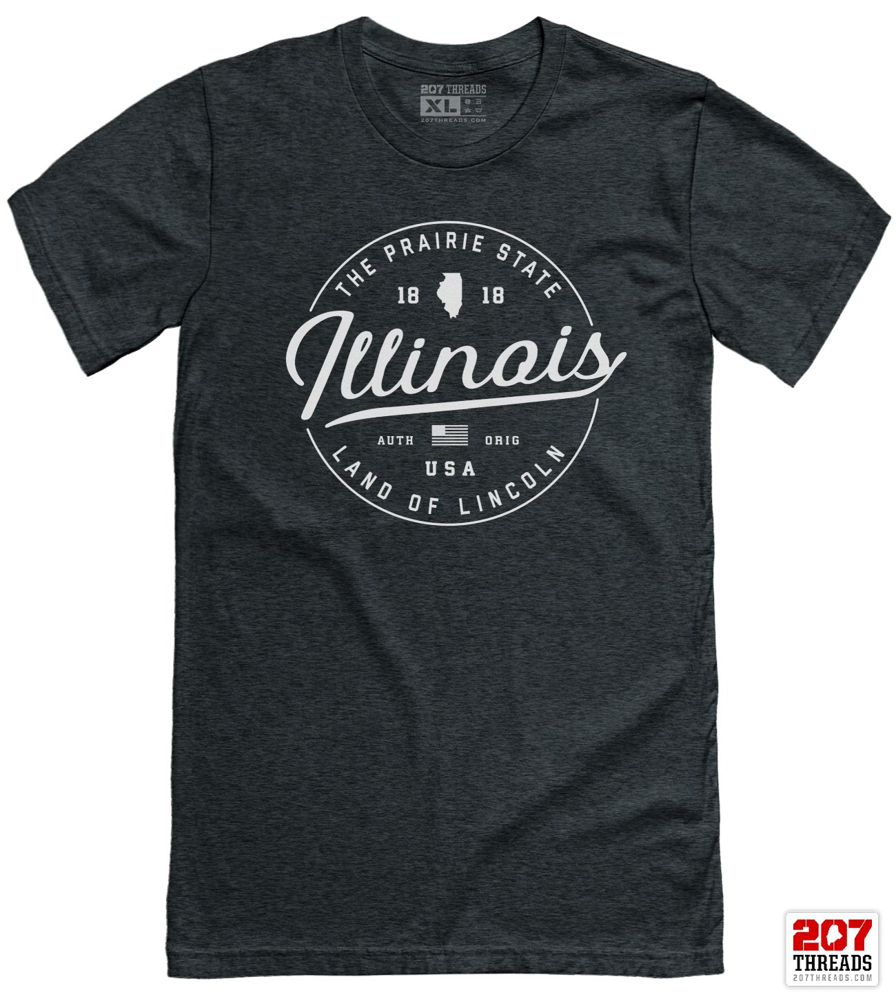 State of Illinois T-Shirt - Soft Illinois Tee
