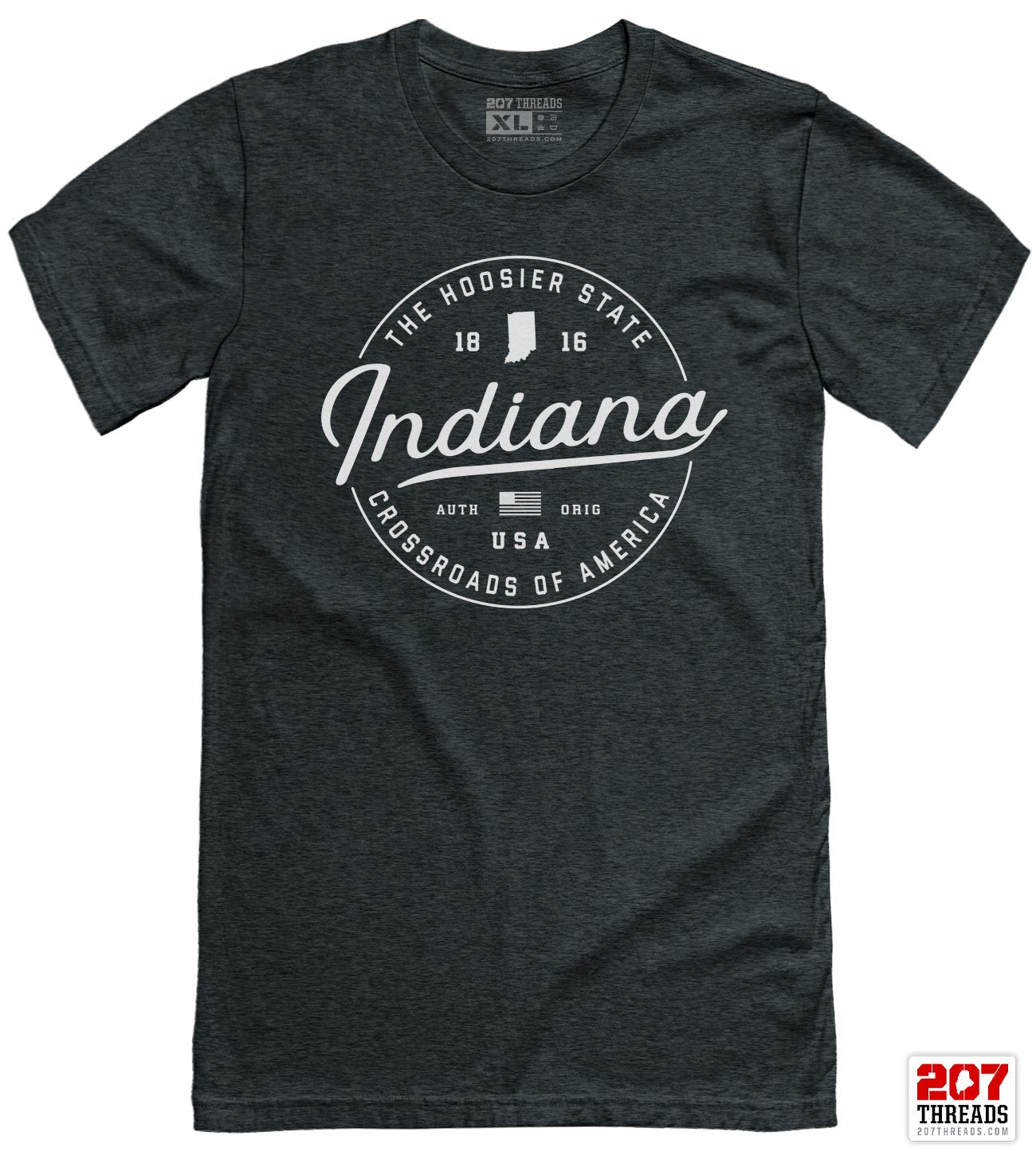 State of Indiana T-Shirt - Soft Indiana Tee
