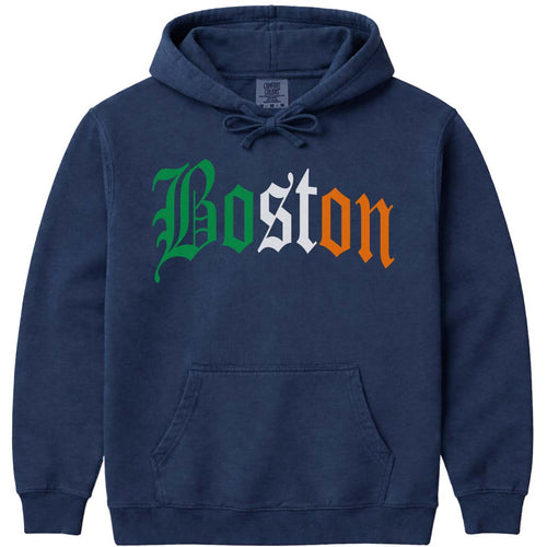 Irish Flag Boston Hoodie Sweatshirt
