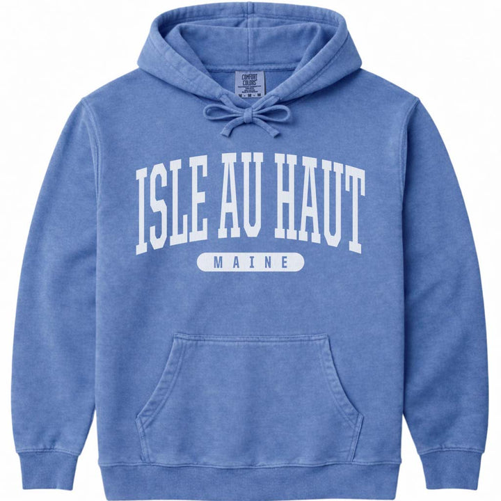 Isle au Haut Maine Arched Letter Sweatshirt - Flo Blue