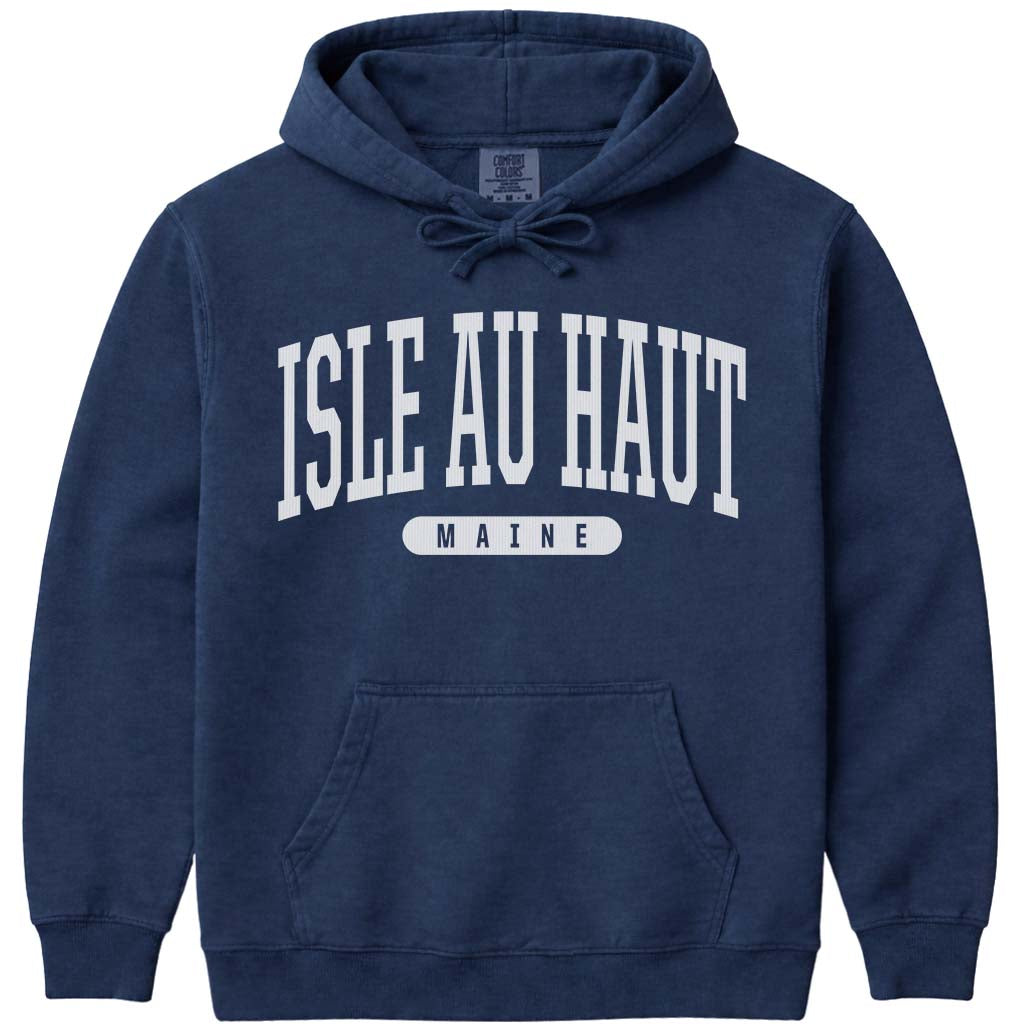 Isle au Haut Maine Arched Letter Sweatshirt - Navy