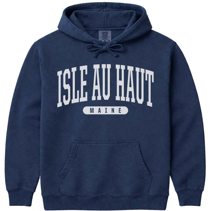 Isle au Haut Maine Arched Letter Sweatshirt - Navy