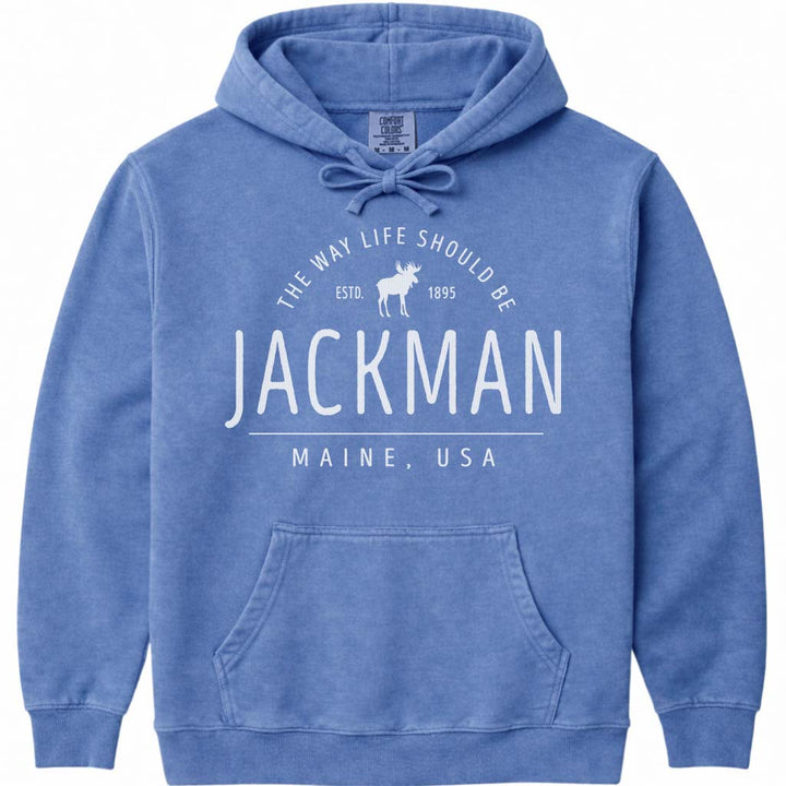 Jackman Maine Moose Icon Sweatshirt - Flo Blue