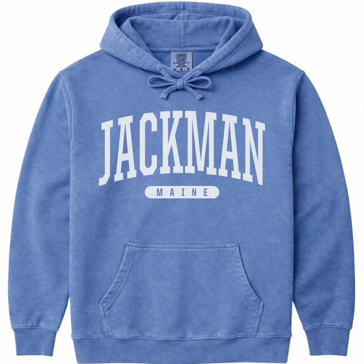 Retro Jackman Maine Hooded Sweatshirt - Flo Blue