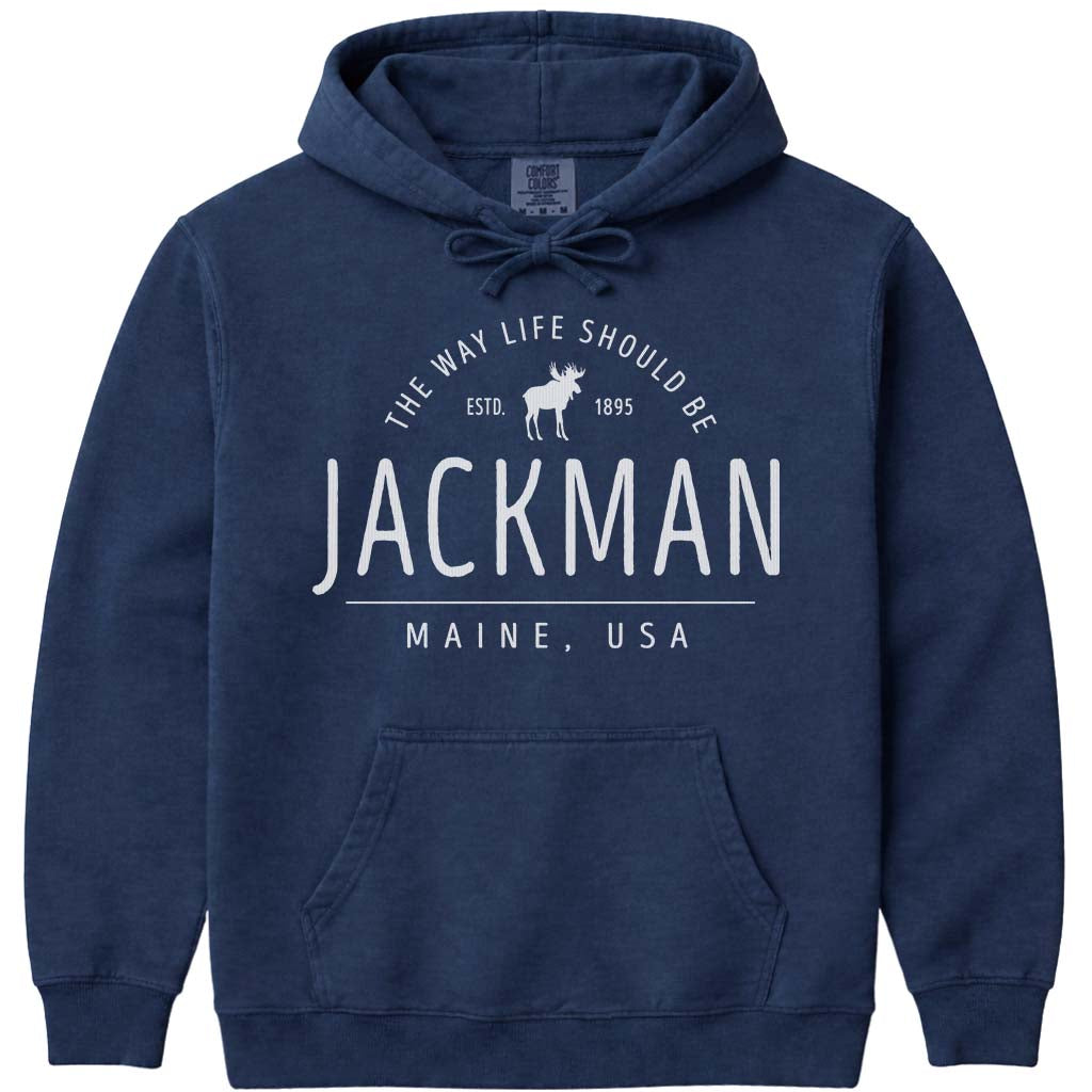 Jackman Maine Moose Icon Sweatshirt - Navy