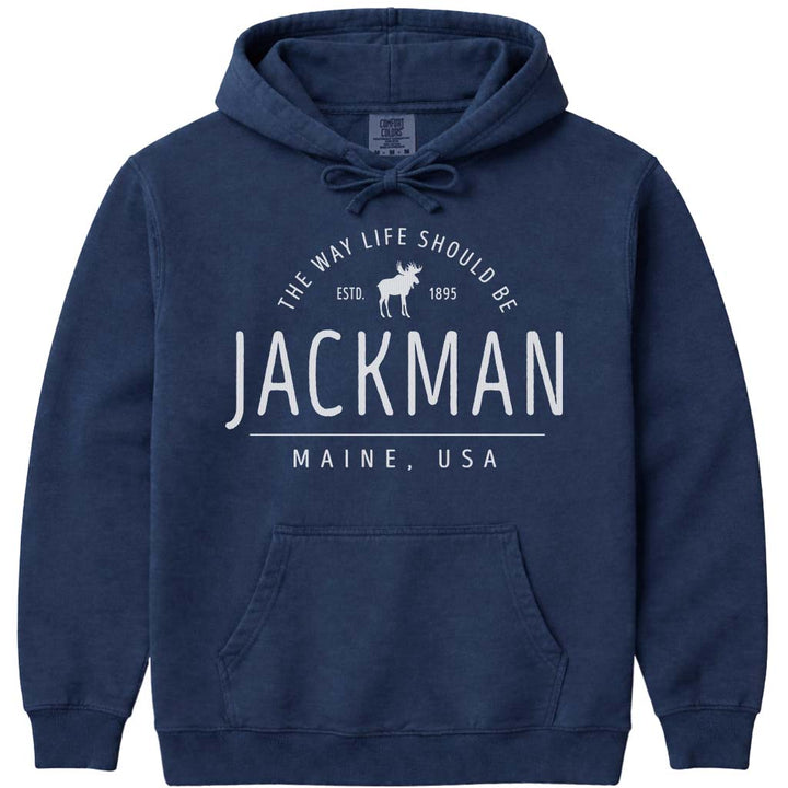 Jackman Maine Moose Icon Sweatshirt - Navy