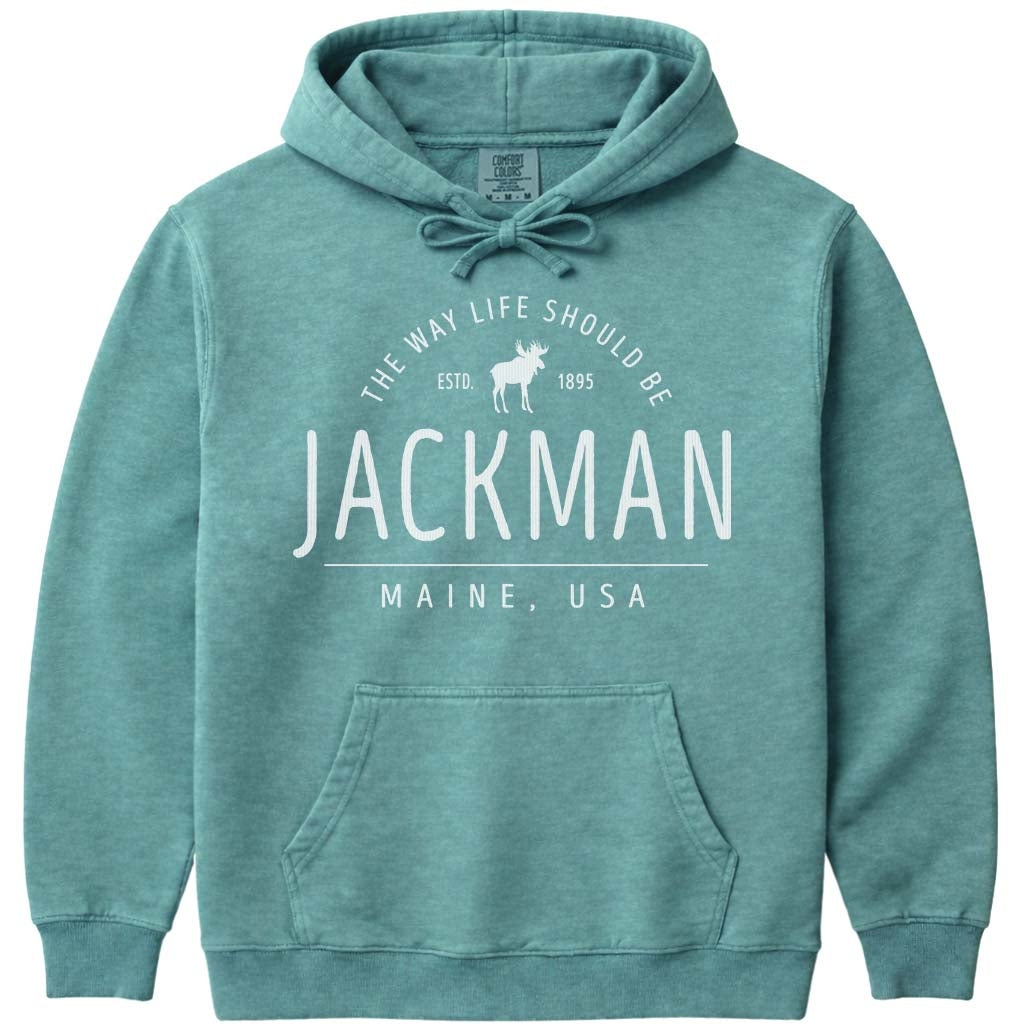 Jackman Maine Moose Icon Sweatshirt - Seafoam