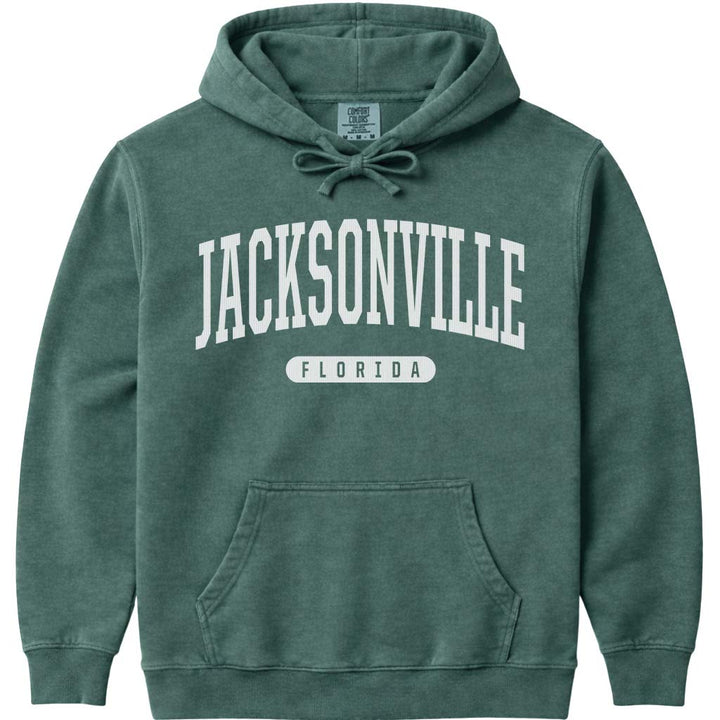 Jacksonville Florida Hoodie - Blue Spruce