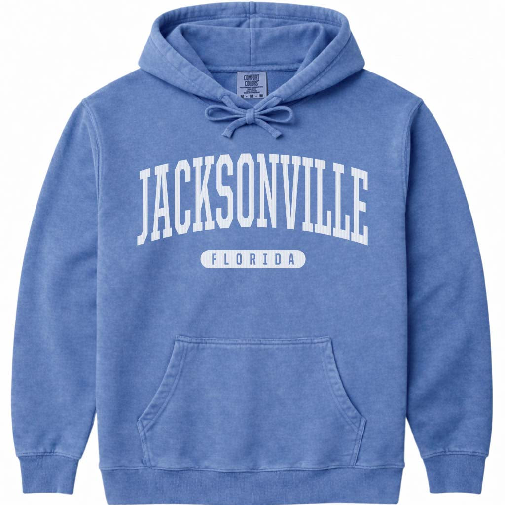 Jacksonville Florida Hoodie - Flo Blue