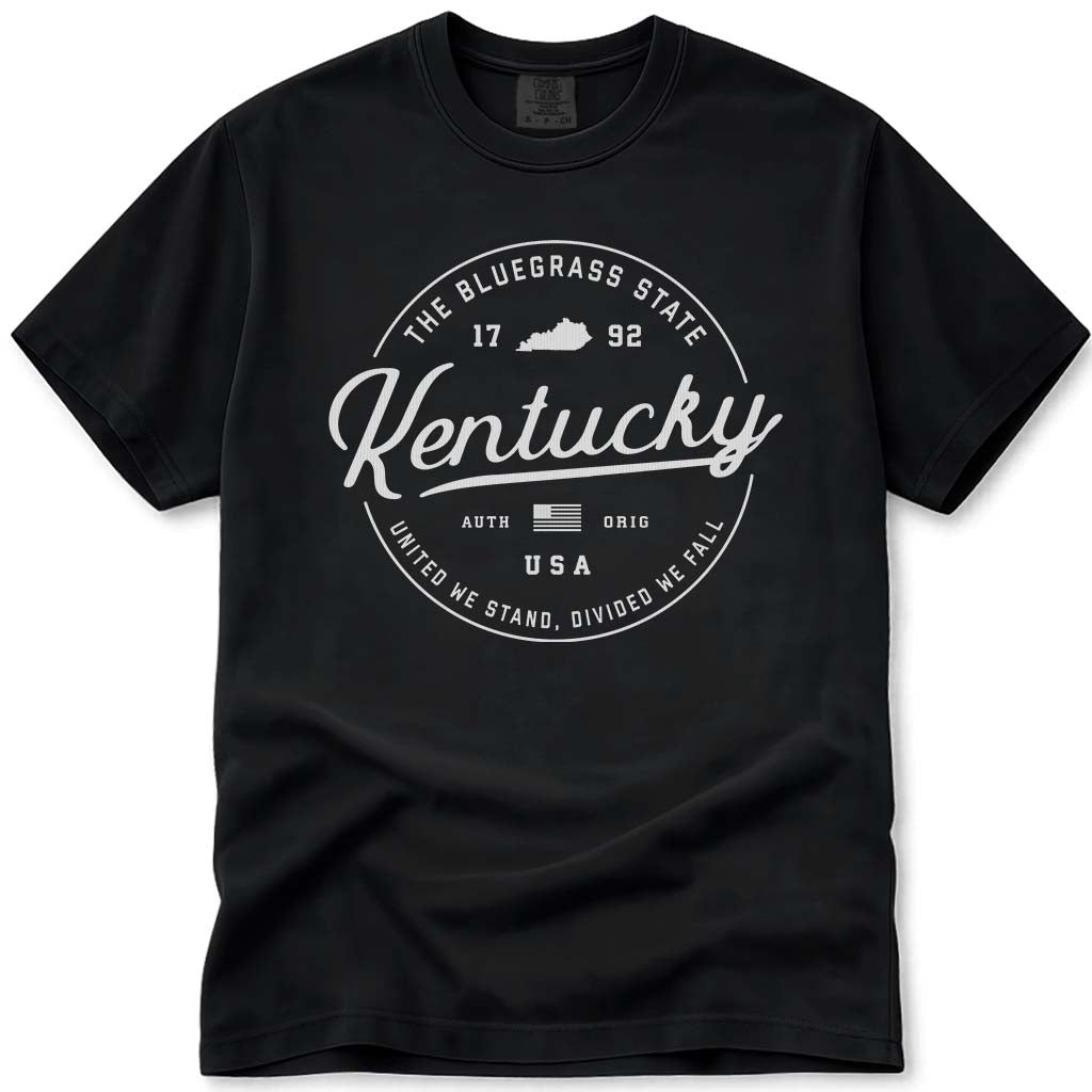 State of Kentucky T Shirt - Black