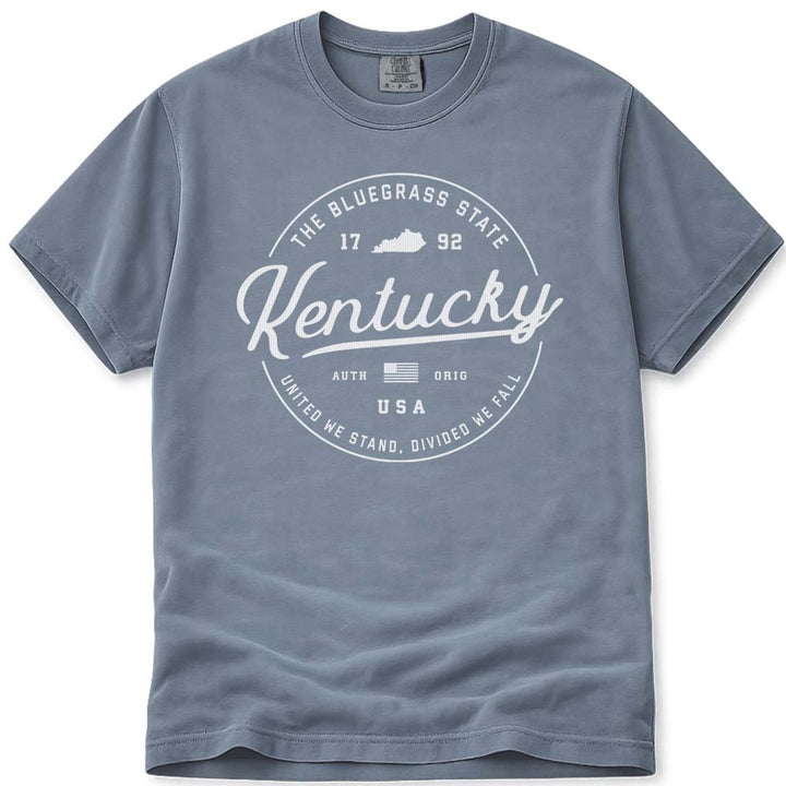 State of Kentucky T Shirt - Blue Jean
