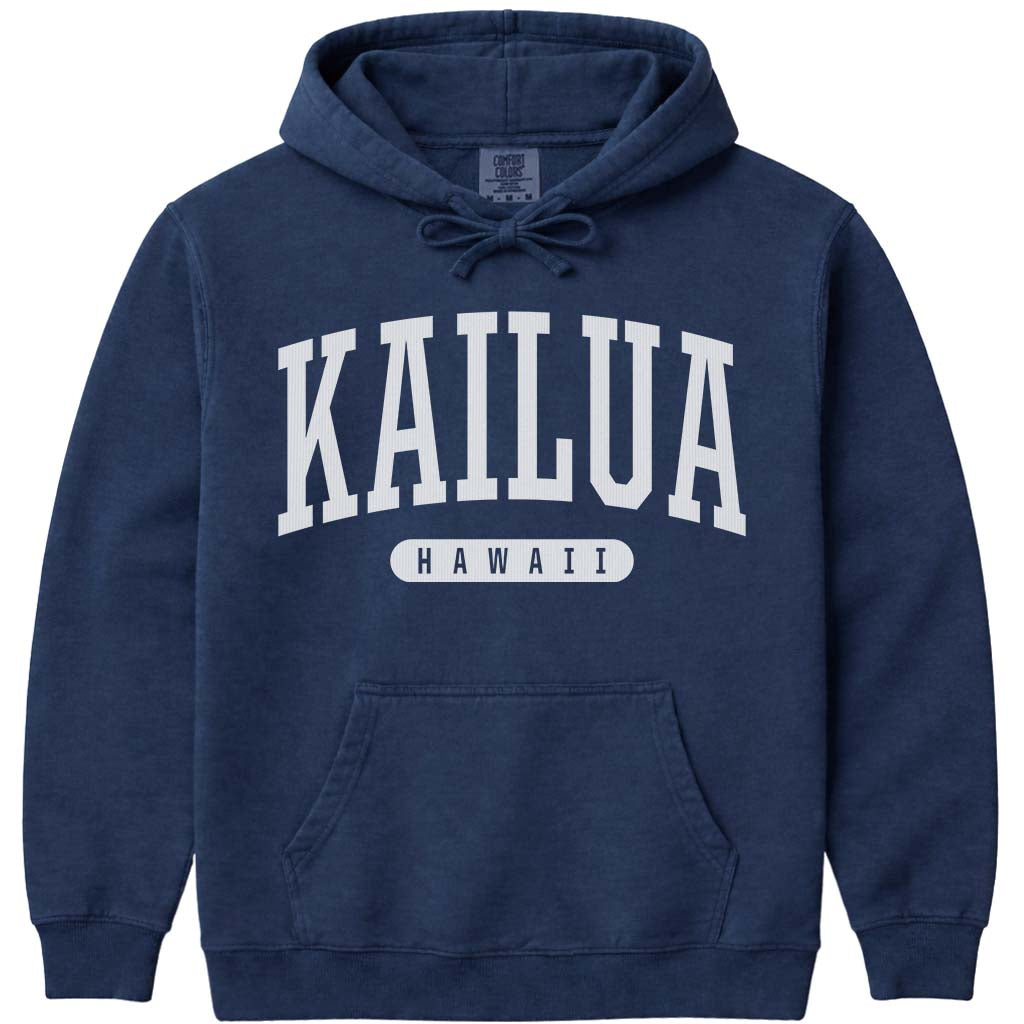 Kailua Hawaii Hooded Sweatshirt - Navy
