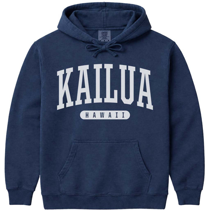Kailua Hawaii Hooded Sweatshirt - Navy