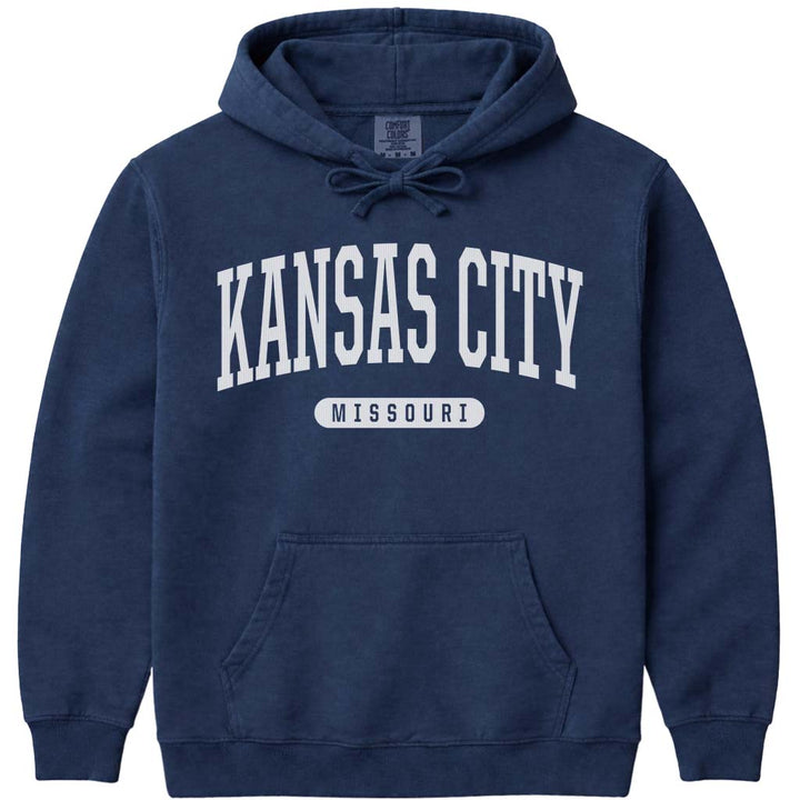 Kansas City Missouri Hooded Sweatshirt - Navy