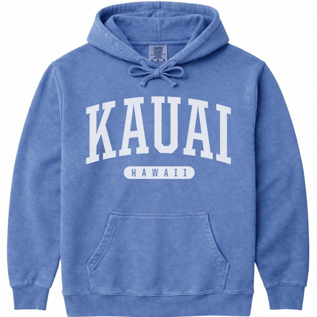 Kauai Hawaii Hoodie - Flo Blue