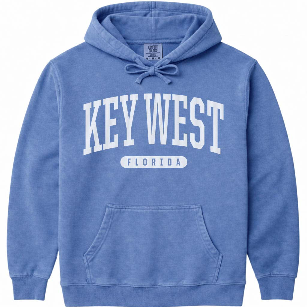 Key West Florida Hoodie - Flo Blue
