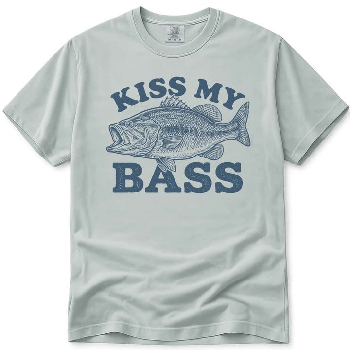 Kiss My Bass Funny Fishing T-Shirt - Bay
