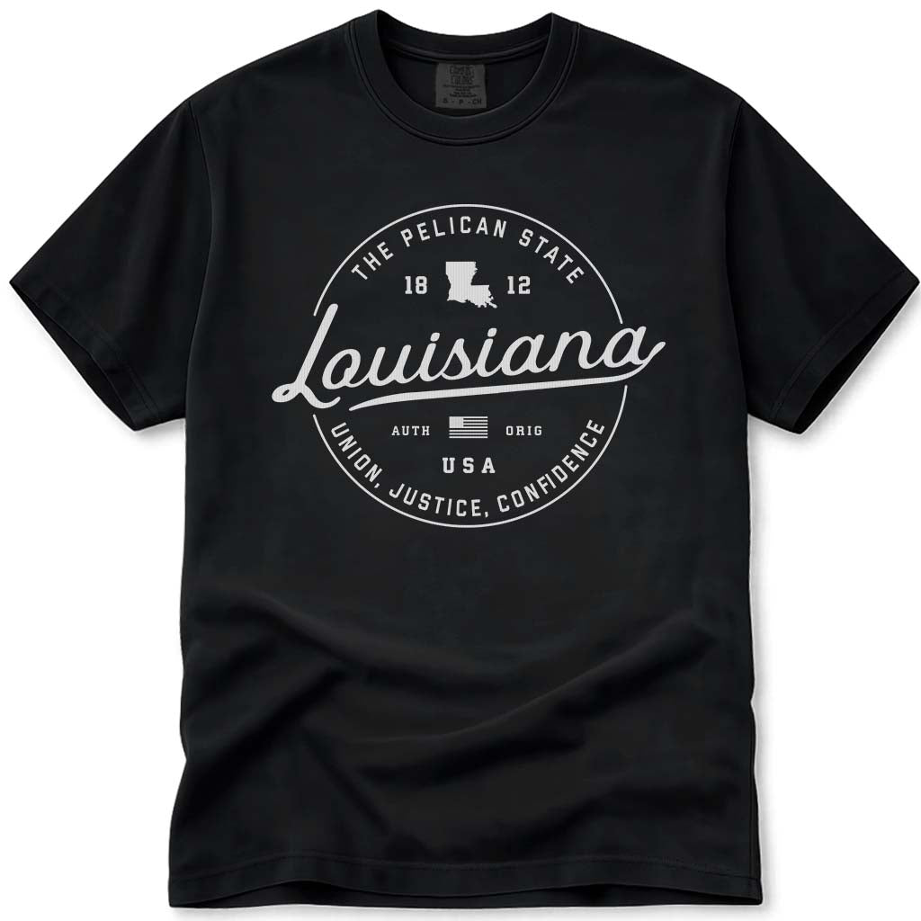 State of Louisiana T Shirt - Black