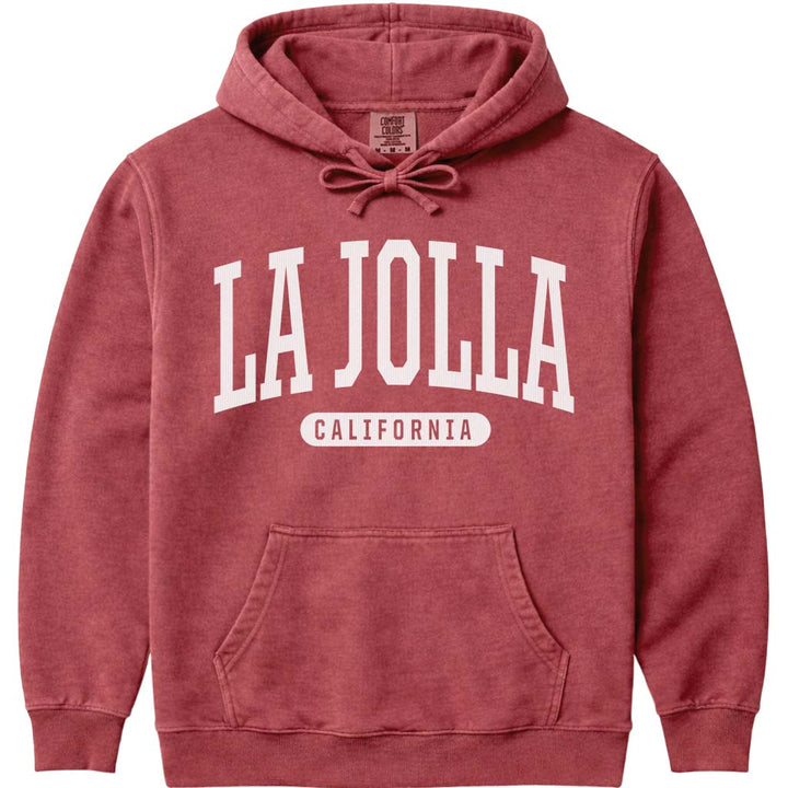 La Jolla California Hoodie - Crimson