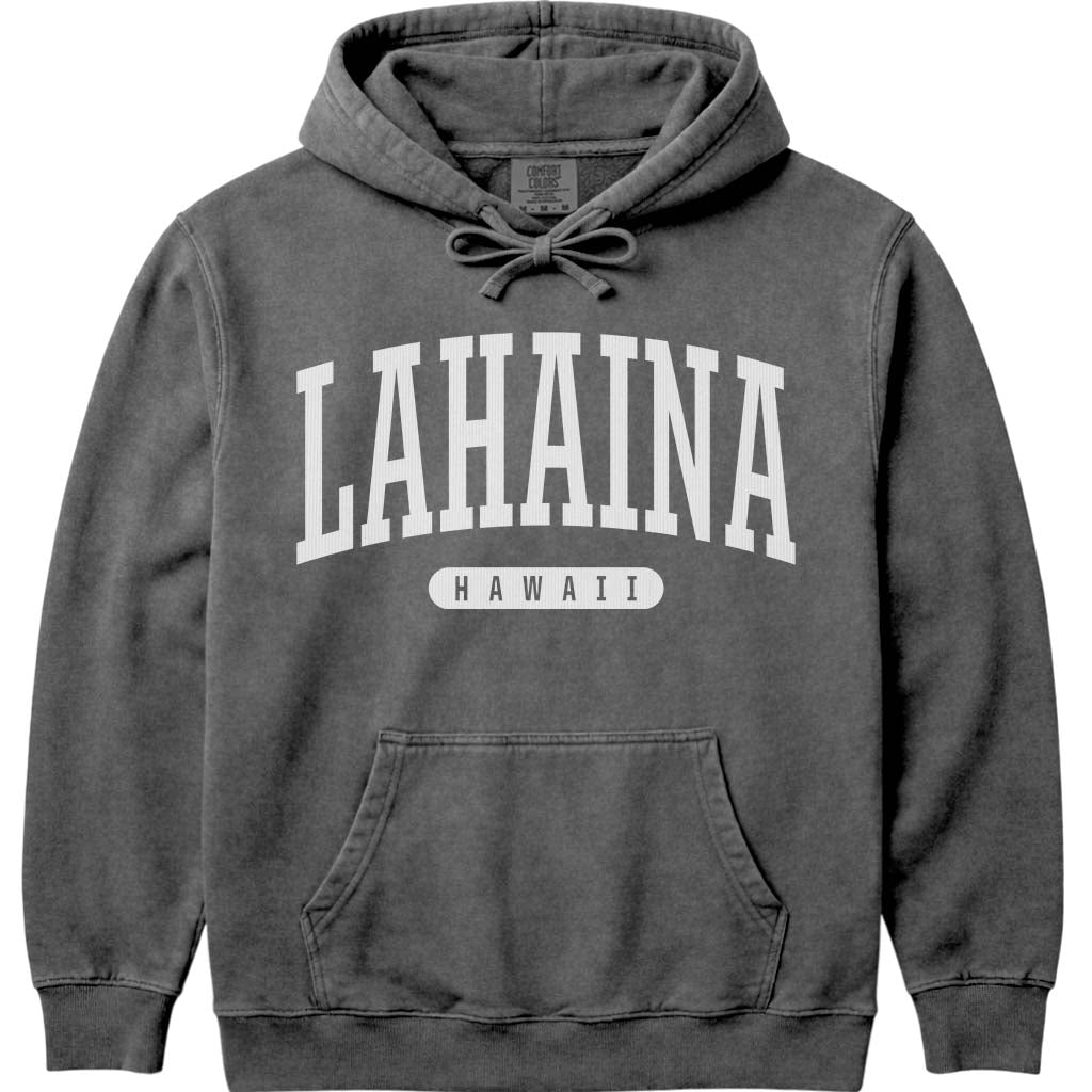 Lahaina Hawaii Hooded Sweatshirt - Pepper