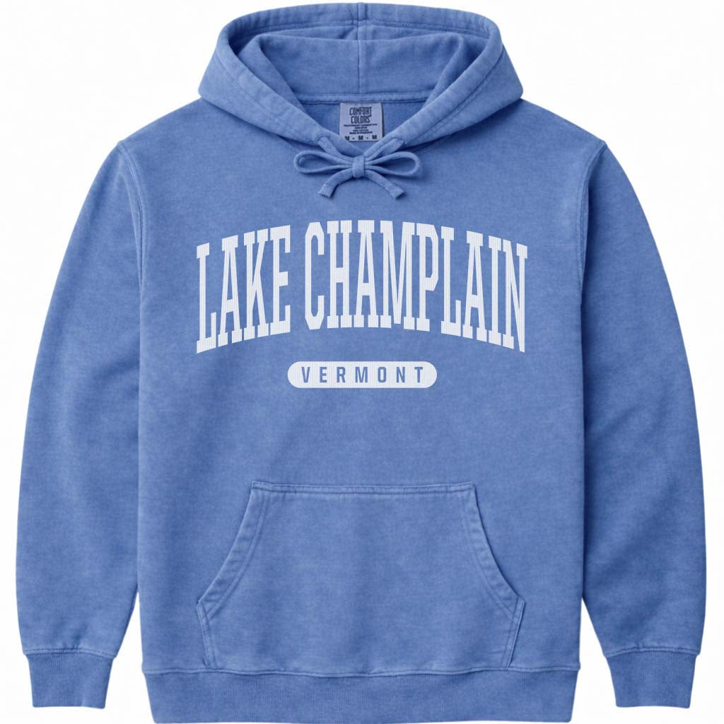 Lake Champlain Vermont Sweatshirt - Flo Blue