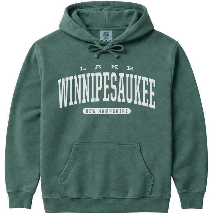 Lake Winnipesaukee Hoodie Sweatshirt - Blue Spruce