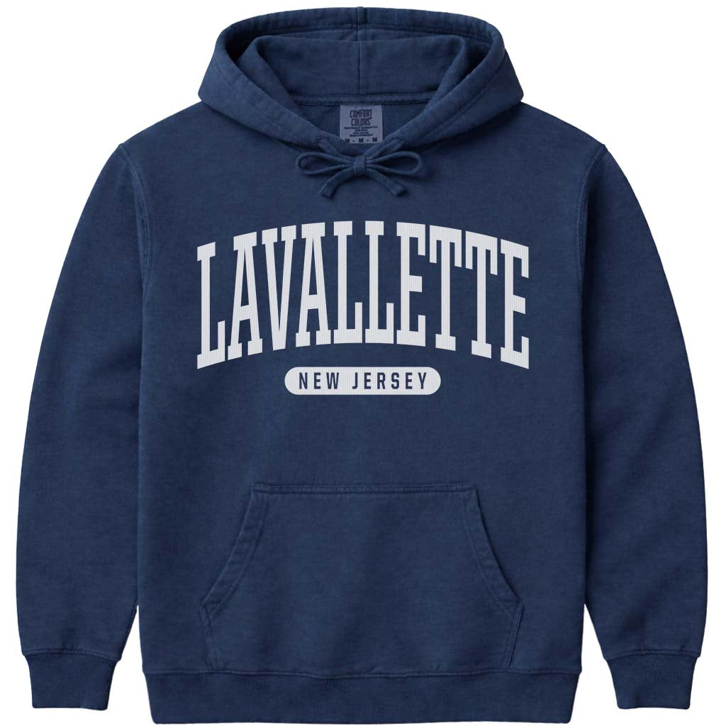 Lavallette New Jersey Hooded Sweatshirt - Navy