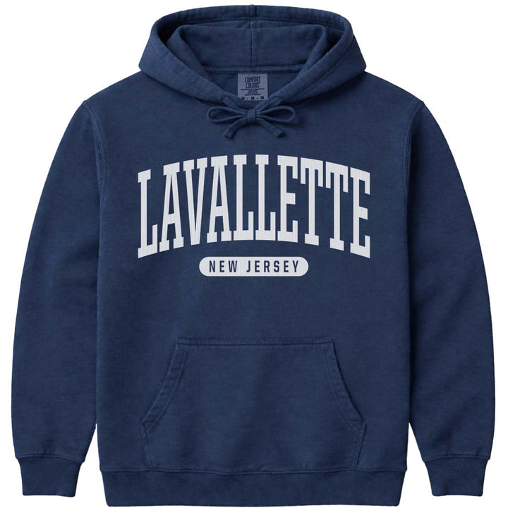 Lavallette New Jersey Hooded Sweatshirt - Navy