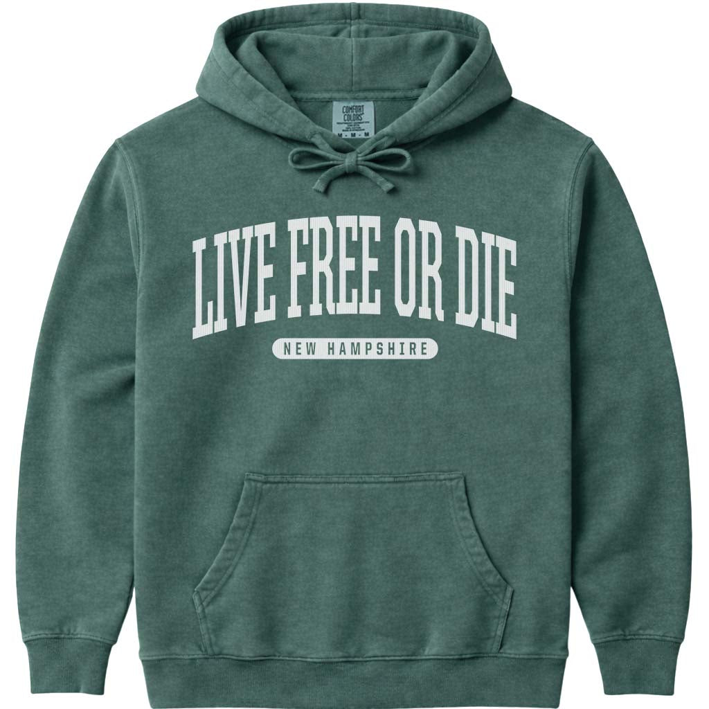 Live Free or Die New Hampshire Sweatshirt - Blue Spruce