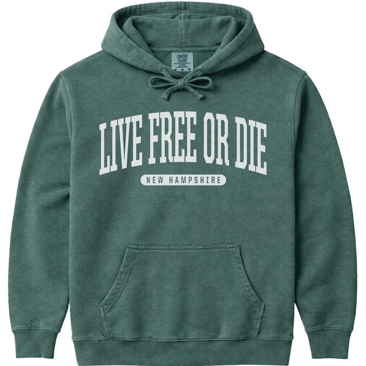 Live Free or Die New Hampshire Sweatshirt - Blue Spruce