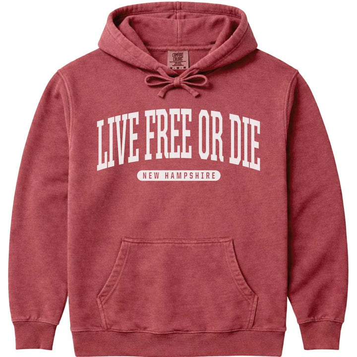 Live Free or Die New Hampshire Sweatshirt - Crimson