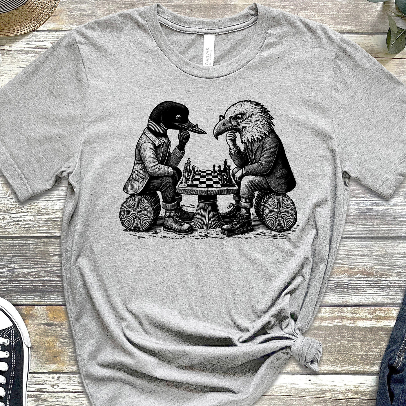 Loon & Eagle Chess T-Shirt