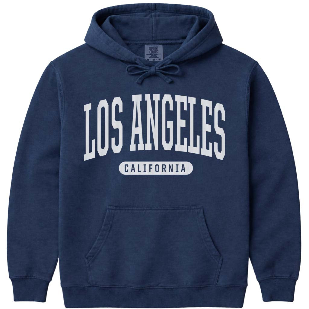 Los Angeles California Hooded Sweatshirt - Navy