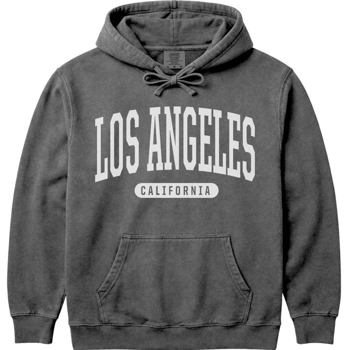 Los Angeles California Hooded Sweatshirt - Pepper