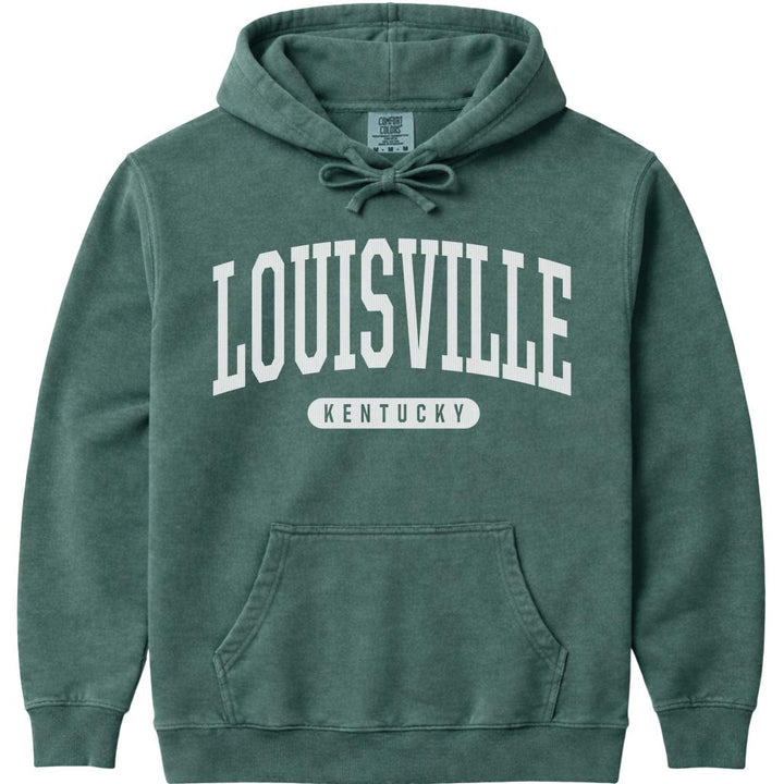 Louisville Kentucky Hoodie - Blue Spruce