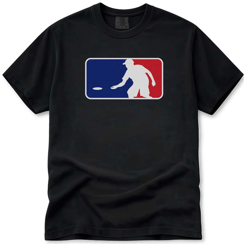 MLB Logo Baseball Style Disc Golf T Shirt - Black