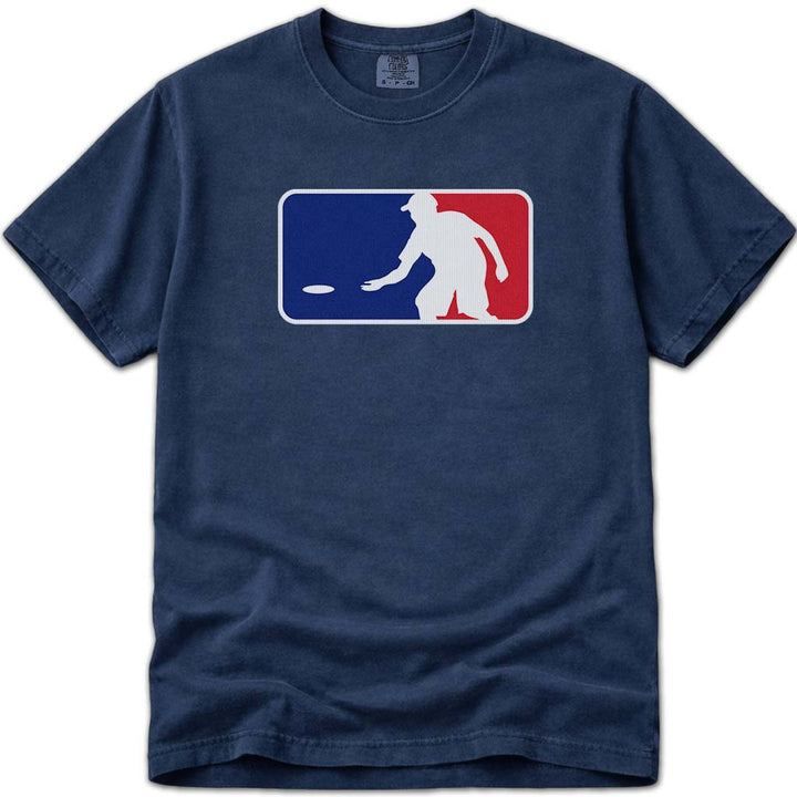 MLB Logo Baseball Style Disc Golf T Shirt - Navy