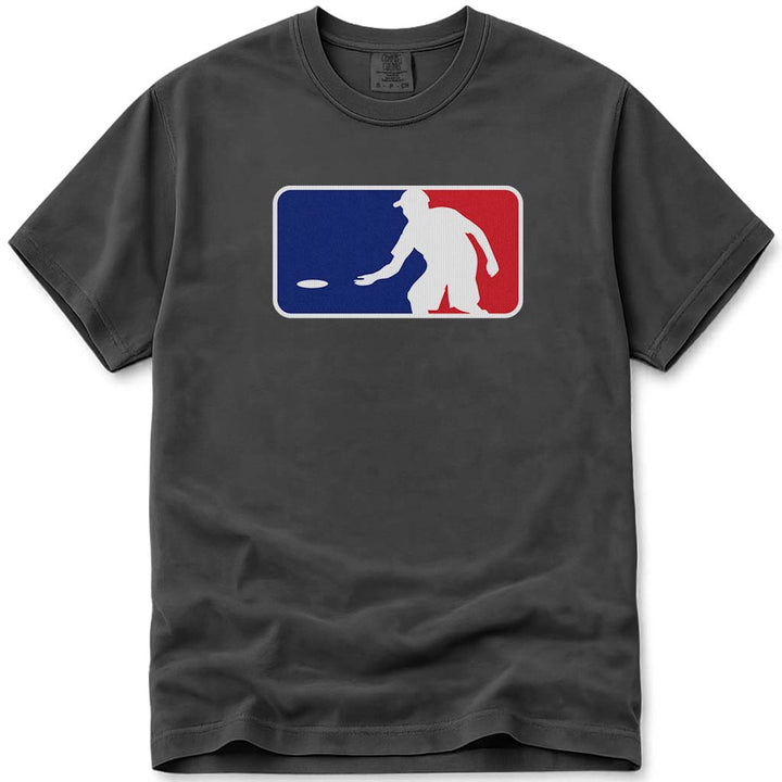 MLB Logo Baseball Style Disc Golf T Shirt - Pepper