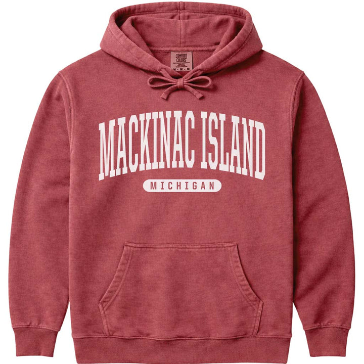 Mackinac Island Michigan Sweatshirt - Crimson
