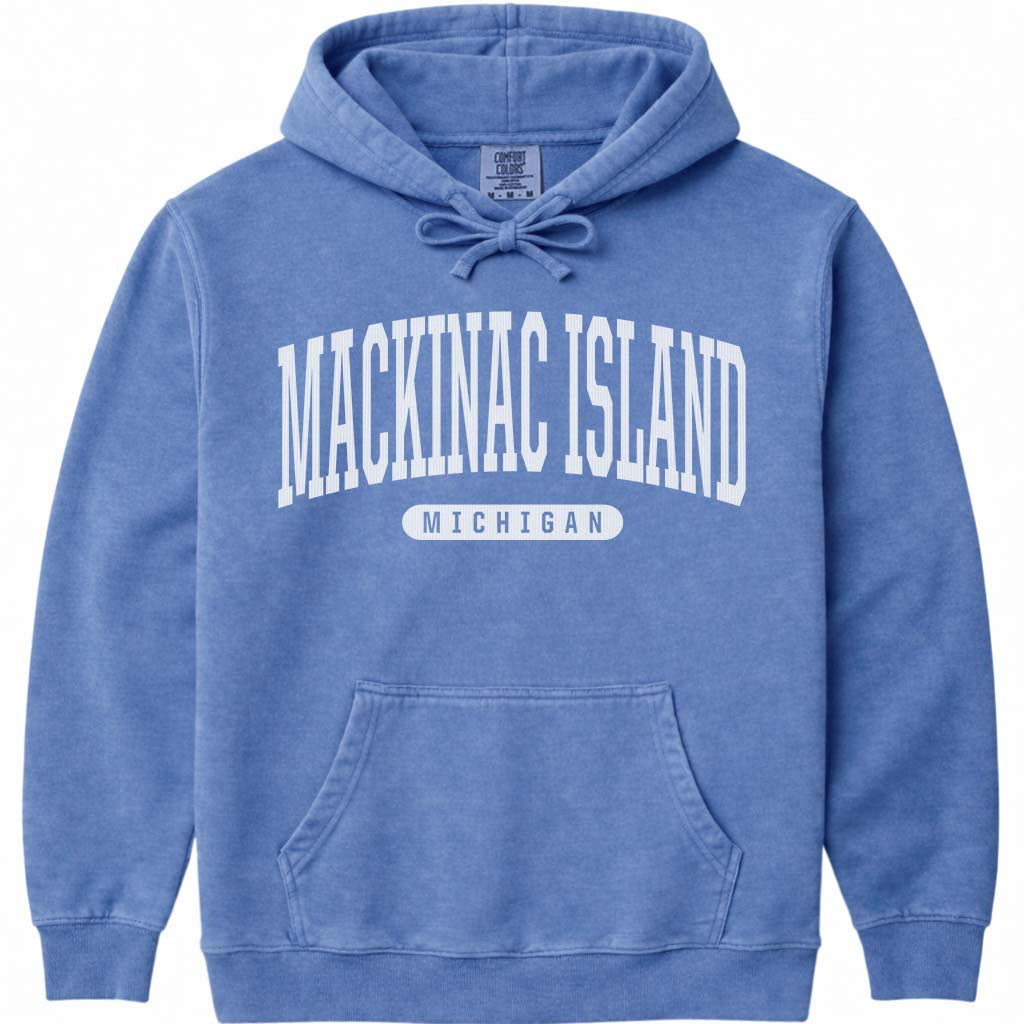 Mackinac Island Michigan Sweatshirt - Flo Blue