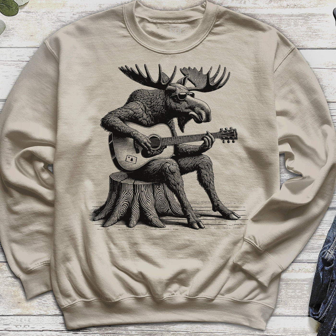 Guitar Moose Sweatshirt