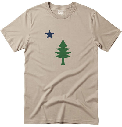 Maine 1901 Flag Tree & Star T-Shirt