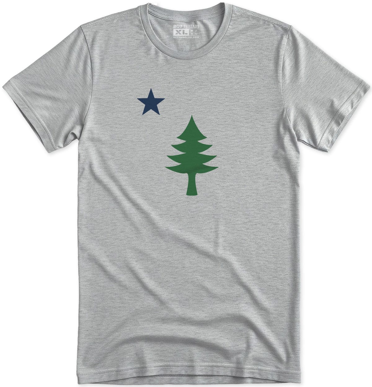 Maine 1901 Flag Tree & Star T-Shirt