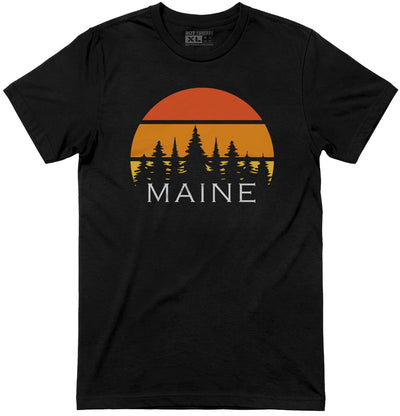 Retro Maine Sunset T-Shirt