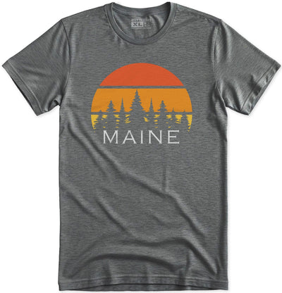 Retro Maine Sunset T-Shirt