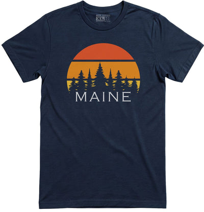 Retro Maine Sunset T-Shirt