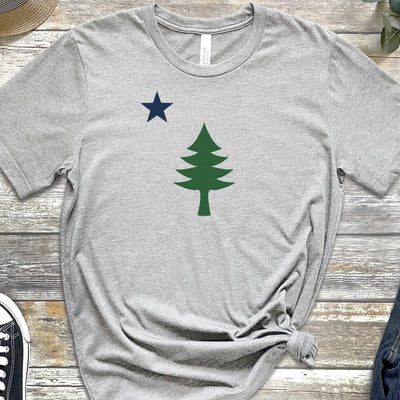 Maine 1901 Flag Tree & Star T-Shirt