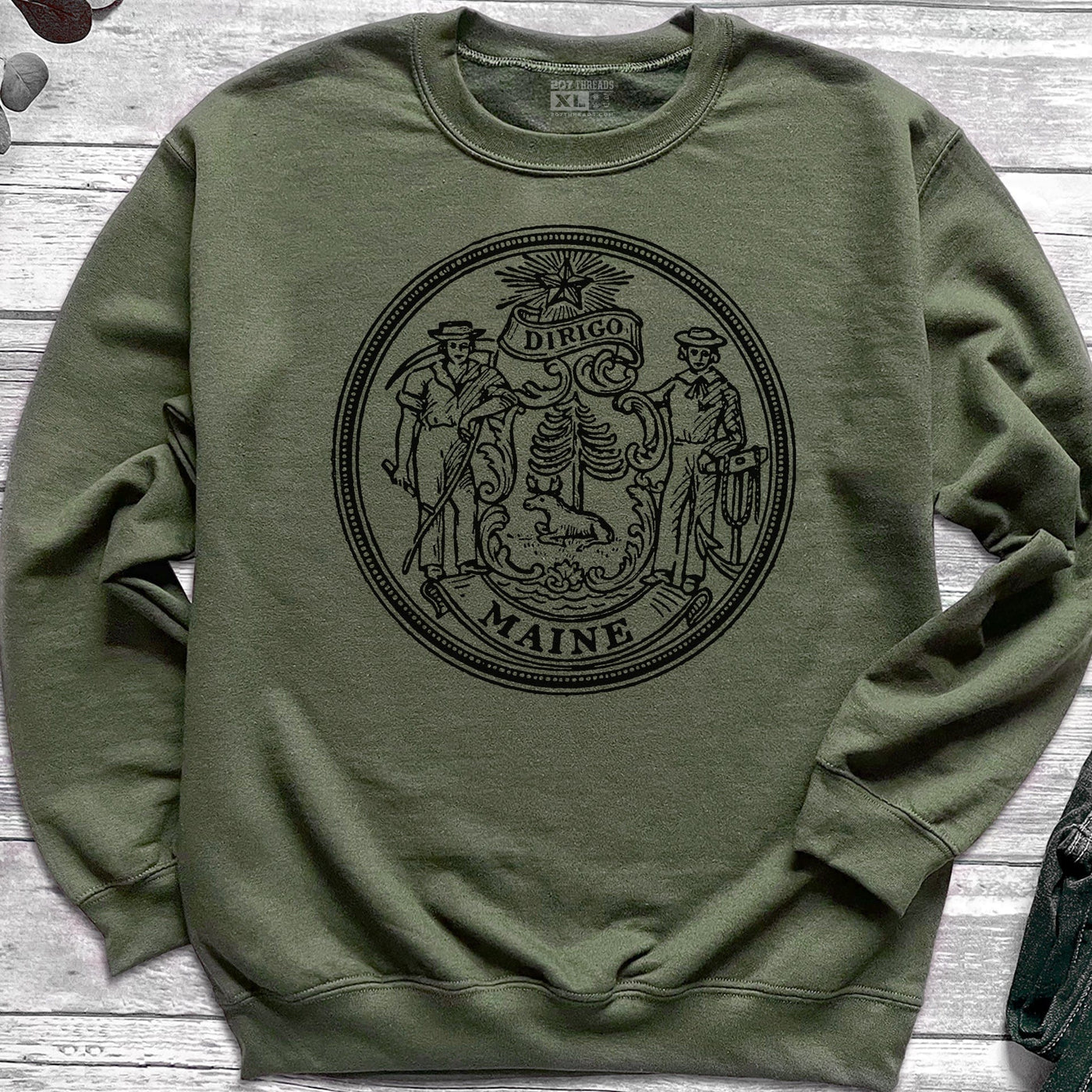 Maine Dirigo Seal Logo Sweatshirt