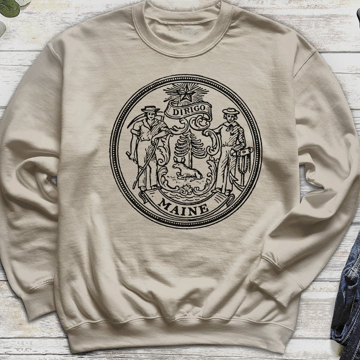 Maine Dirigo Seal Logo Sweatshirt